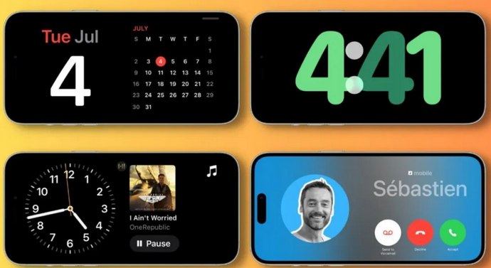 顺德苹果手机维修分享iOS17横屏充电待机显示有什么好处 
